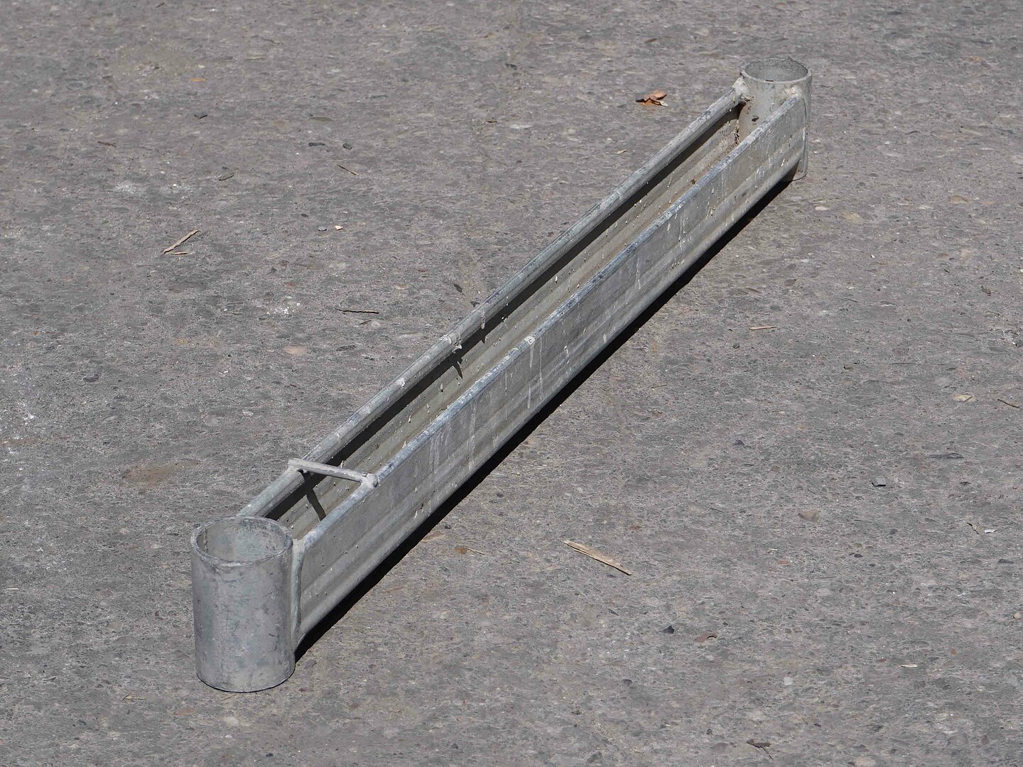 U- Anfangsriegel 0,73m für Podesttreppe, Stahl, verzinkt