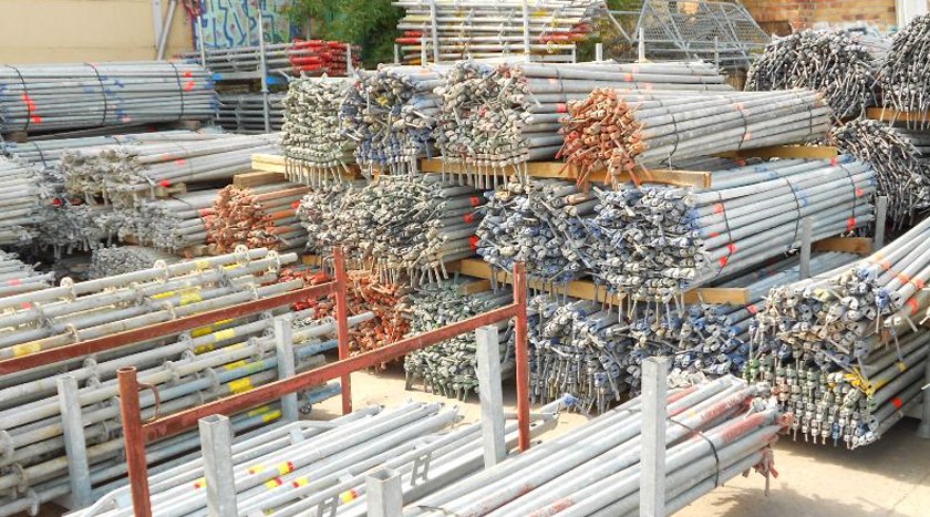 Gebrauchtes Gerüst – Beispielfoto aus dem Lager