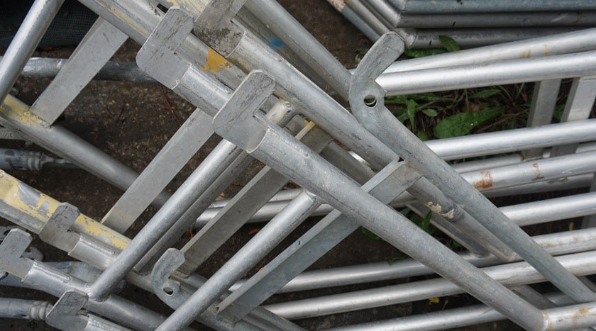 Treppengeländer 3,07 m, Alu (für Blitz-Treppe)