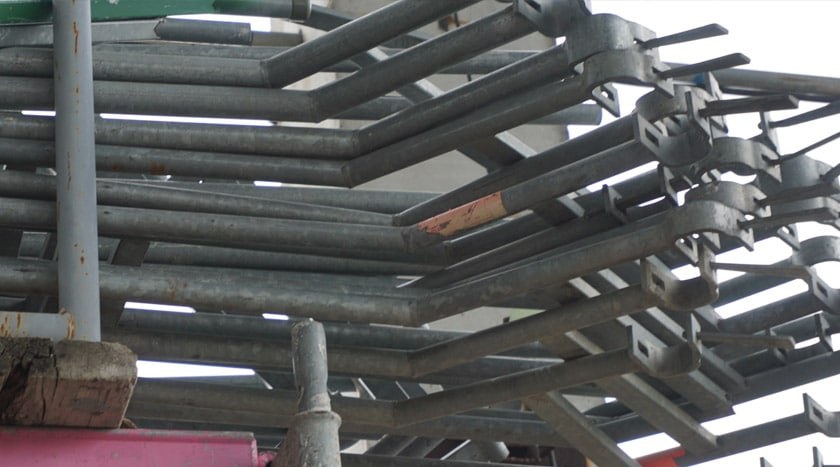 Treppeninnengeländer T12, für Treppe 2,57m x 2,00m und 3,07m x 2,00m (SW19 / 22) 2,25m